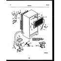 Frigidaire FPES19TRW0 system and automatic defrost parts diagram