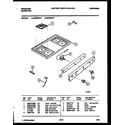 Frigidaire G32BNW3 cooktop parts diagram