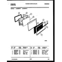 Frigidaire G32BNW3 door parts diagram
