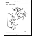 Frigidaire G32BNW3 burner, manifold and gas control diagram