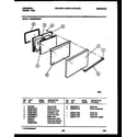 White-Westinghouse CG300SP2W1 door parts diagram