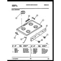 Tappan CG301SP2D1 cooktop parts diagram