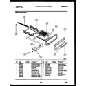Tappan CG301SP2D1 broiler drawer parts diagram