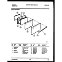 Tappan CG301SP2D1 door parts diagram