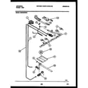 Tappan CG301SP2D1 burner, manifold and gas control diagram
