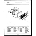 Tappan CE302BP2D1 door parts diagram