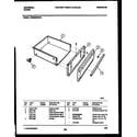 Tappan CE302BP2D1 drawer parts diagram