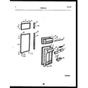 Frigidaire FPES21TIRL1 door parts diagram