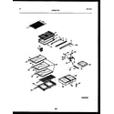 Frigidaire FPES21TIRL1 shelves and supports diagram