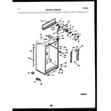 Frigidaire FPWE18TPL0 cabinet parts diagram