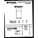 Frigidaire FPGS18TSLW0 cover diagram