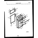 Frigidaire FPGS18TSLW0 door parts diagram