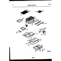 Frigidaire FPGS18TSLW0 shelves and supports diagram
