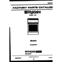 Frigidaire GPG39WNW3 cover diagram
