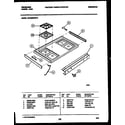 Frigidaire GPG39WNW3 cooktop parts diagram