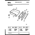 Frigidaire GPG39WNW3 drawer parts diagram