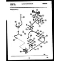 Frigidaire GPG39WNW3 burner, manifold and gas control diagram