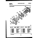 Frigidaire GPG34BNL5 door parts diagram