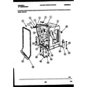 White-Westinghouse DB418PW2 tub and frame parts diagram