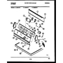Frigidaire DGDMFL4 console and control parts diagram