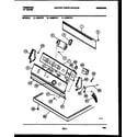 Frigidaire DGILL4 console and control parts diagram