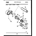 Frigidaire DGILL4 blower and drive parts diagram