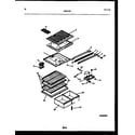 Frigidaire FPD17TLPH2 shelves and supports diagram