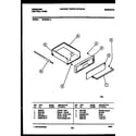 Frigidaire GPG94BL2 drawer parts diagram