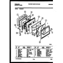 Frigidaire RE32BNL2 door parts diagram