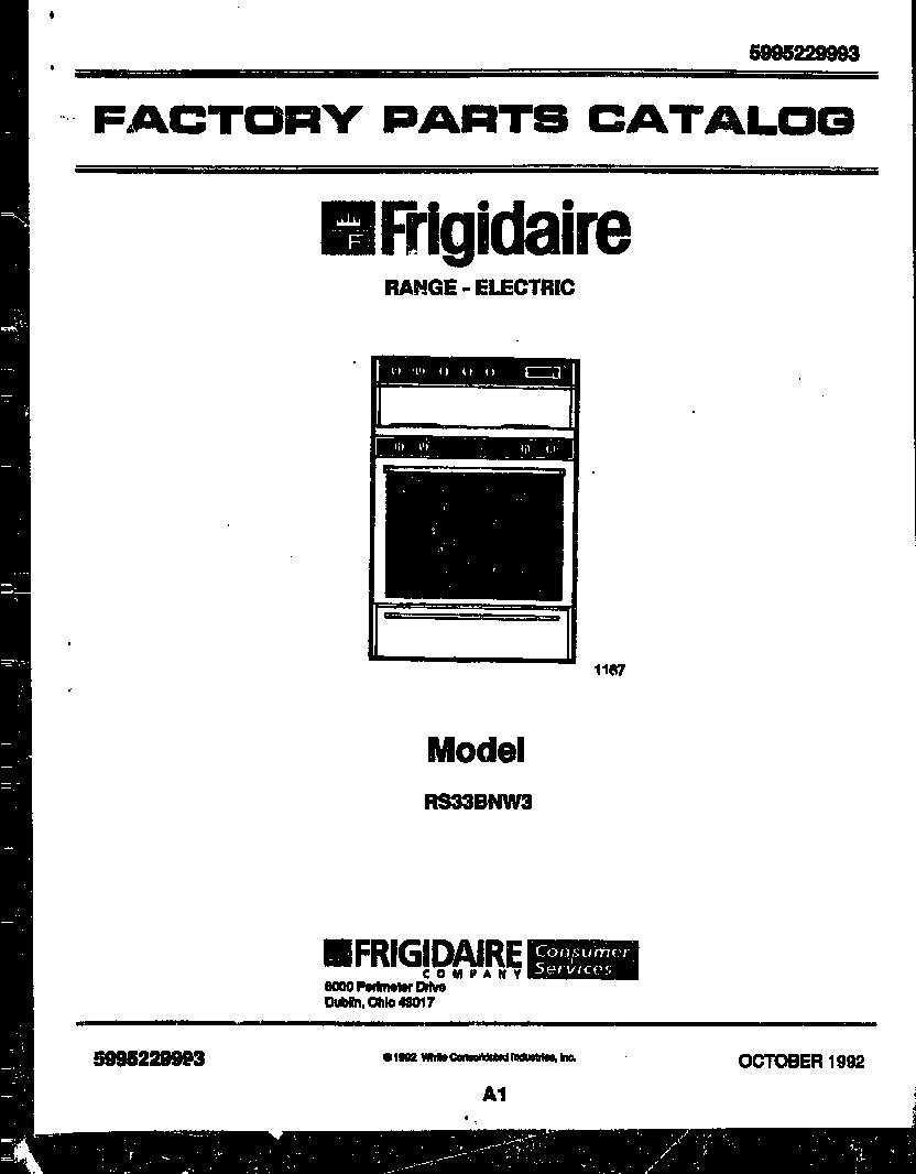 Frigidaire RS33BNW3 cover diagram