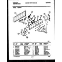 Frigidaire RG34NL3 control panel diagram