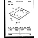 Frigidaire RG34NL3 cooktop parts diagram