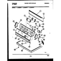 Frigidaire DEDFL4 console and control parts diagram