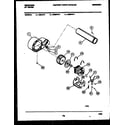 Frigidaire DEILL4 blower and drive parts diagram