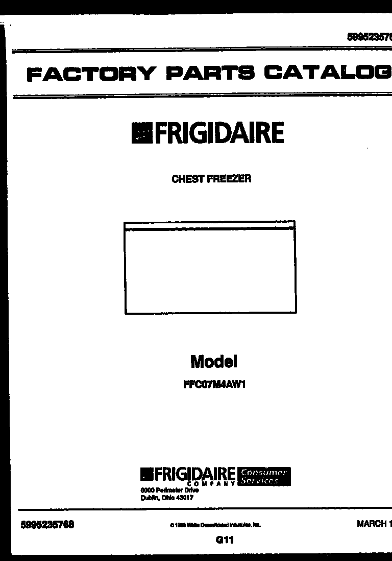 Frigidaire FFC07M4AW1 null diagram