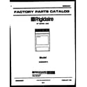 Frigidaire DG5800RW2 null diagram