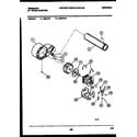 Frigidaire DEISFL5 blower and drive parts diagram