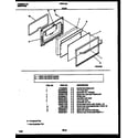 Frigidaire FEF311SAWA door parts diagram