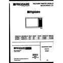 Frigidaire MC850P10 front cover diagram
