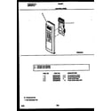 Frigidaire MC850P10 control panel diagram