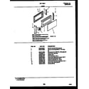 Frigidaire MCT1380A1 door parts diagram