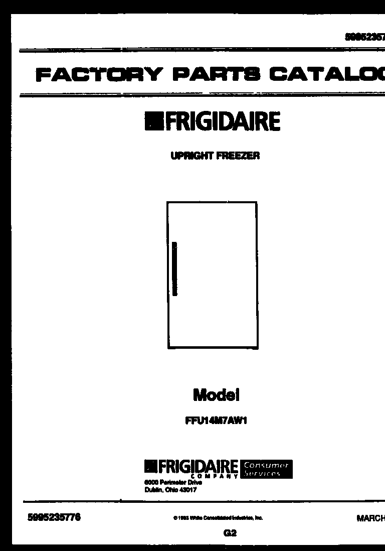 Frigidaire FFU14M7AW1 null diagram