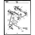 Tappan CG300SP2D2 burner, manifold and gas control diagram