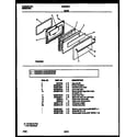 Tappan CG300SP2D2 door parts diagram