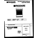 Frigidaire FEF367CASA cover diagram