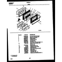 Frigidaire FEF367CASA door parts diagram