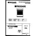 Frigidaire FGF333SAWA cover diagram