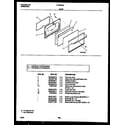 Frigidaire FGF333SAWA door parts diagram