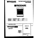 Frigidaire FGF343BADA cover diagram