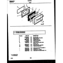 Frigidaire FGF343BADA door parts diagram